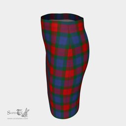 Scottish Mar Clan Tartan Womens Pencil Skirt Tartan Fitted Skirt