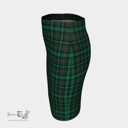 Scottish Ross Hunting Modern Clan Tartan Womens Pencil Skirt Tartan Fitted Skirt