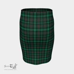 Scottish Ross Hunting Modern Clan Tartan Womens Pencil Skirt Tartan Fitted Skirt