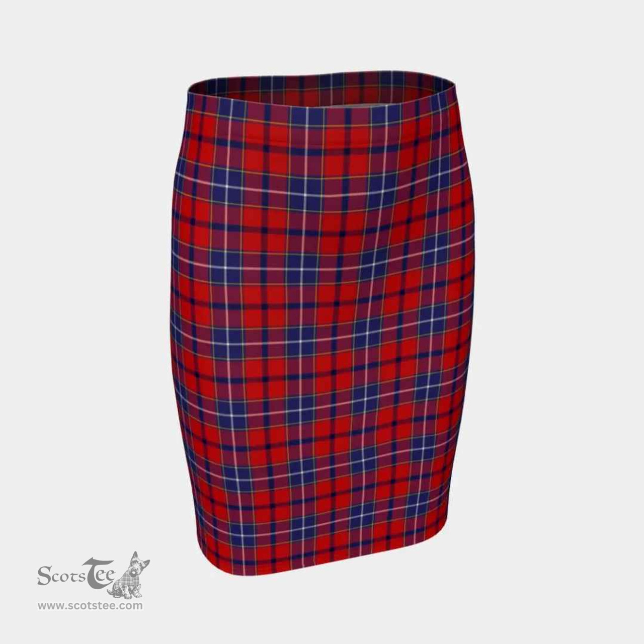 Scottish Wishart Dress Clan Tartan Womens Pencil Skirt Tartan Fitted Skirt