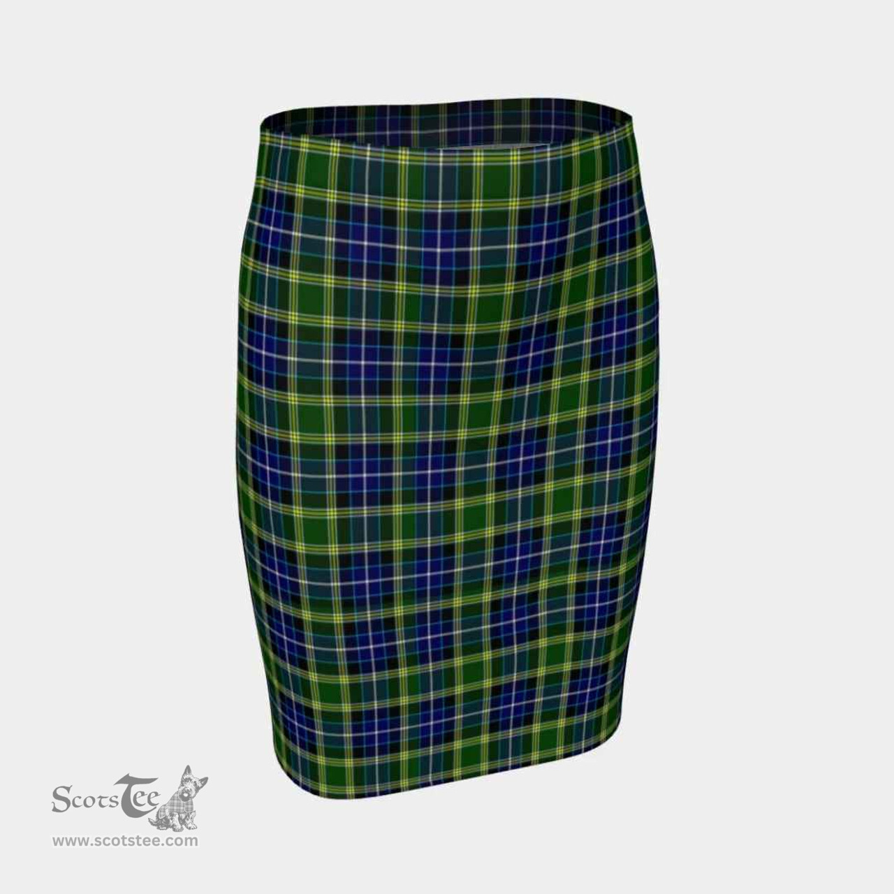 Scottish MacKellar Clan Tartan Womens Pencil Skirt Tartan Fitted Skirt