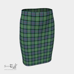 Scottish MacThomas Ancient Clan Tartan Womens Pencil Skirt Tartan Fitted Skirt