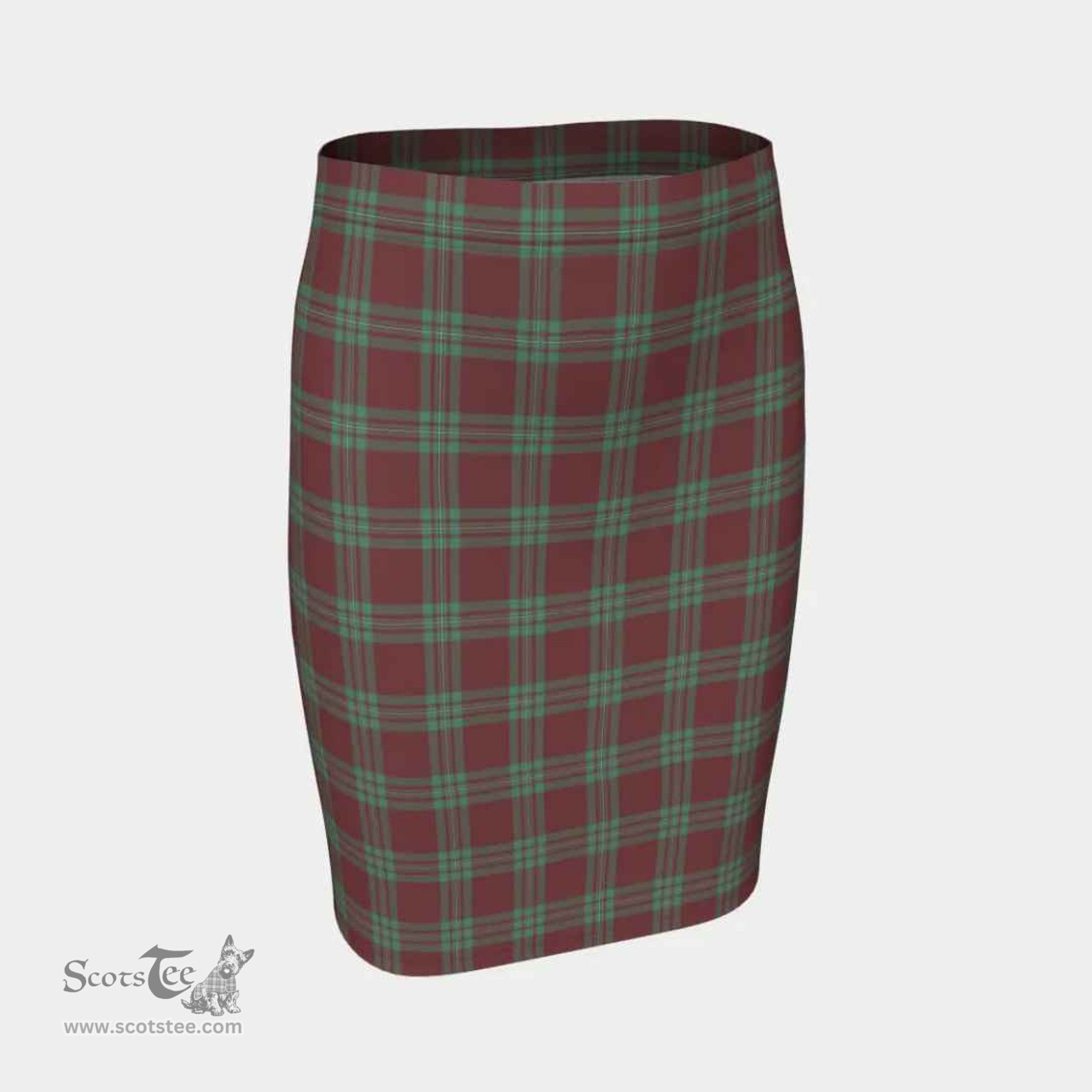 Scottish MacGregor Hunting Ancient Clan Tartan Womens Pencil Skirt Tartan Fitted Skirt
