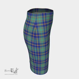 Scottish US Marine Clan Tartan Womens Pencil Skirt Tartan Fitted Skirt