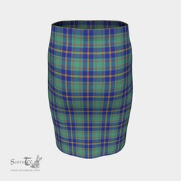 Scottish US Marine Clan Tartan Womens Pencil Skirt Tartan Fitted Skirt