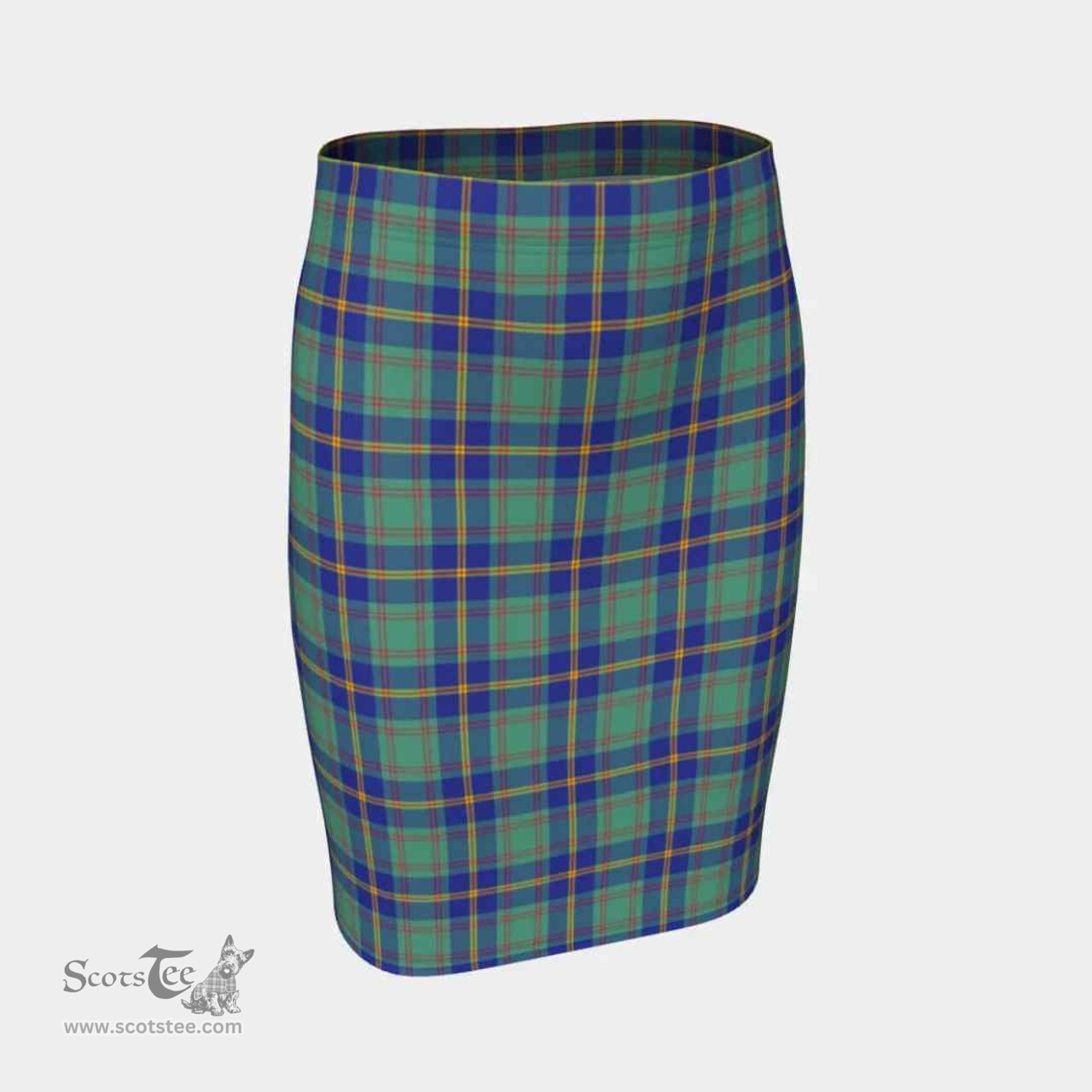 Scottish US Marine Clan Tartan Womens Pencil Skirt Tartan Fitted Skirt