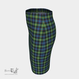 Scottish Watson Ancient Clan Tartan Womens Pencil Skirt Tartan Fitted Skirt