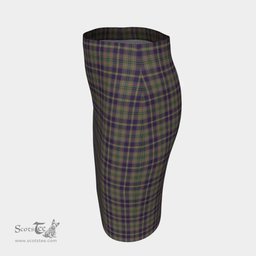 Scottish Taylor Weathered Clan Tartan Womens Pencil Skirt Tartan Fitted Skirt