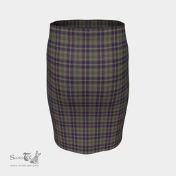 Scottish Taylor Weathered Clan Tartan Womens Pencil Skirt Tartan Fitted Skirt