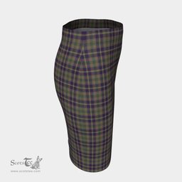 Scottish Taylor Weathered Clan Tartan Womens Pencil Skirt Tartan Fitted Skirt
