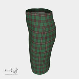 Scottish MacKinnon Hunting Ancient Clan Tartan Womens Pencil Skirt Tartan Fitted Skirt