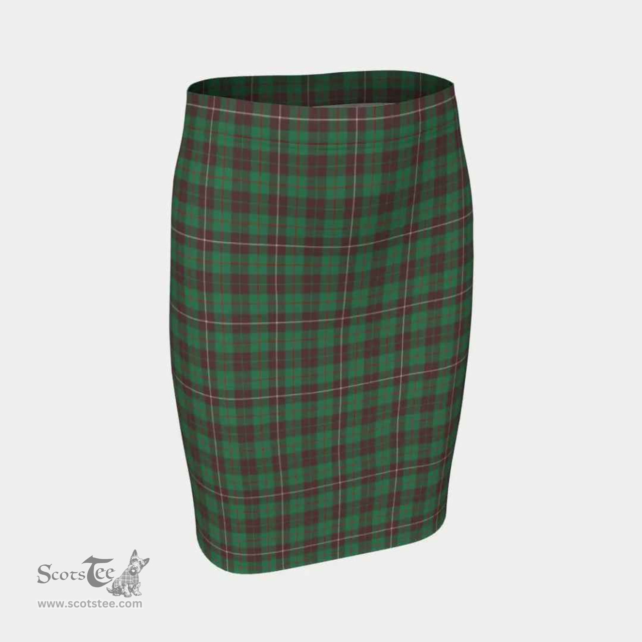 Scottish MacKinnon Hunting Ancient Clan Tartan Womens Pencil Skirt Tartan Fitted Skirt