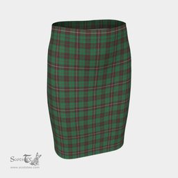 Scottish MacKinnon Hunting Ancient Clan Tartan Womens Pencil Skirt Tartan Fitted Skirt