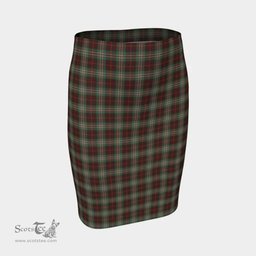 Scottish Scott Brown Ancient Clan Tartan Womens Pencil Skirt Tartan Fitted Skirt