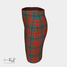 Scottish MacLean of Duart Ancient Clan Tartan Womens Pencil Skirt Tartan Fitted Skirt