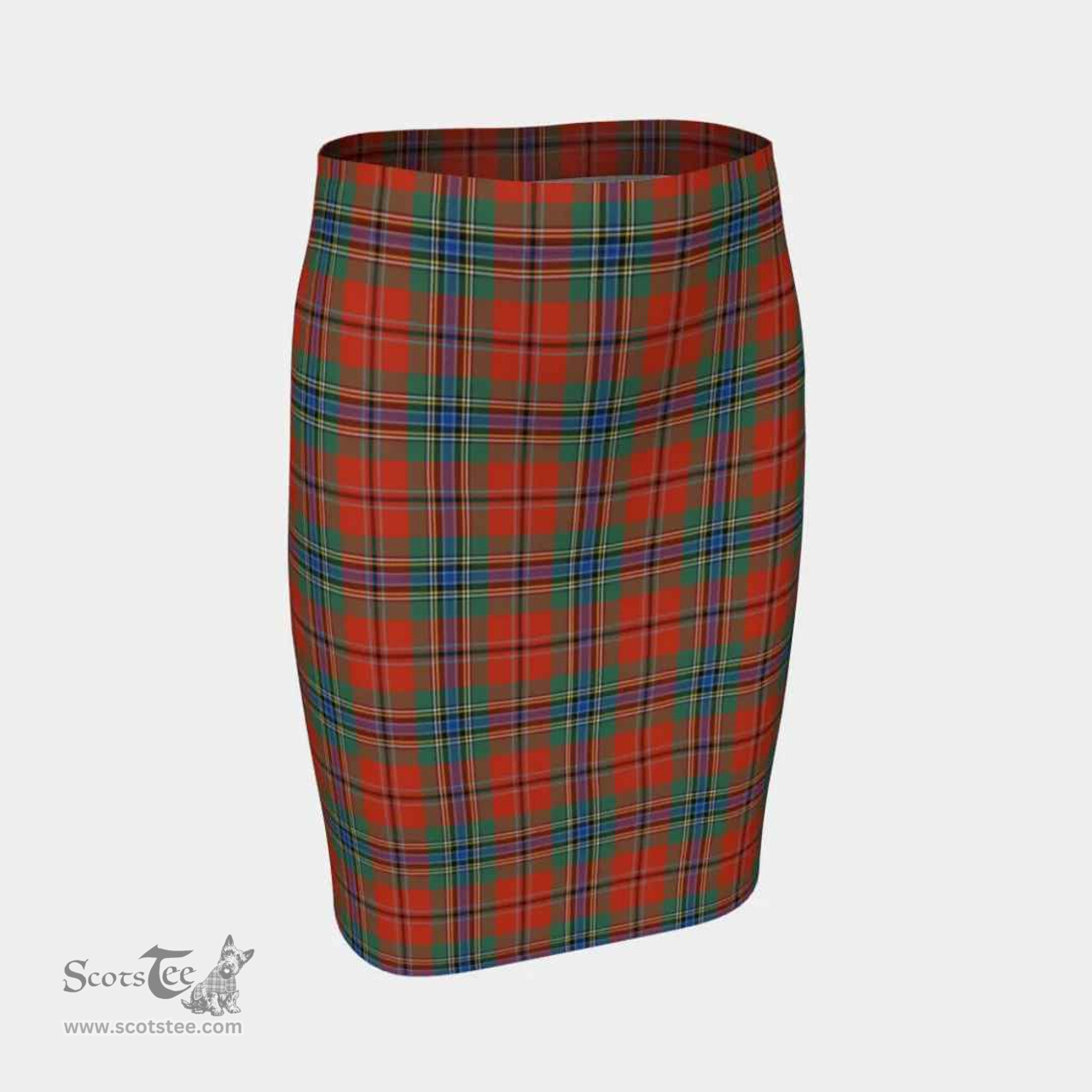 Scottish MacLean of Duart Ancient Clan Tartan Womens Pencil Skirt Tartan Fitted Skirt