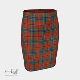 Scottish MacLean of Duart Ancient Clan Tartan Womens Pencil Skirt Tartan Fitted Skirt