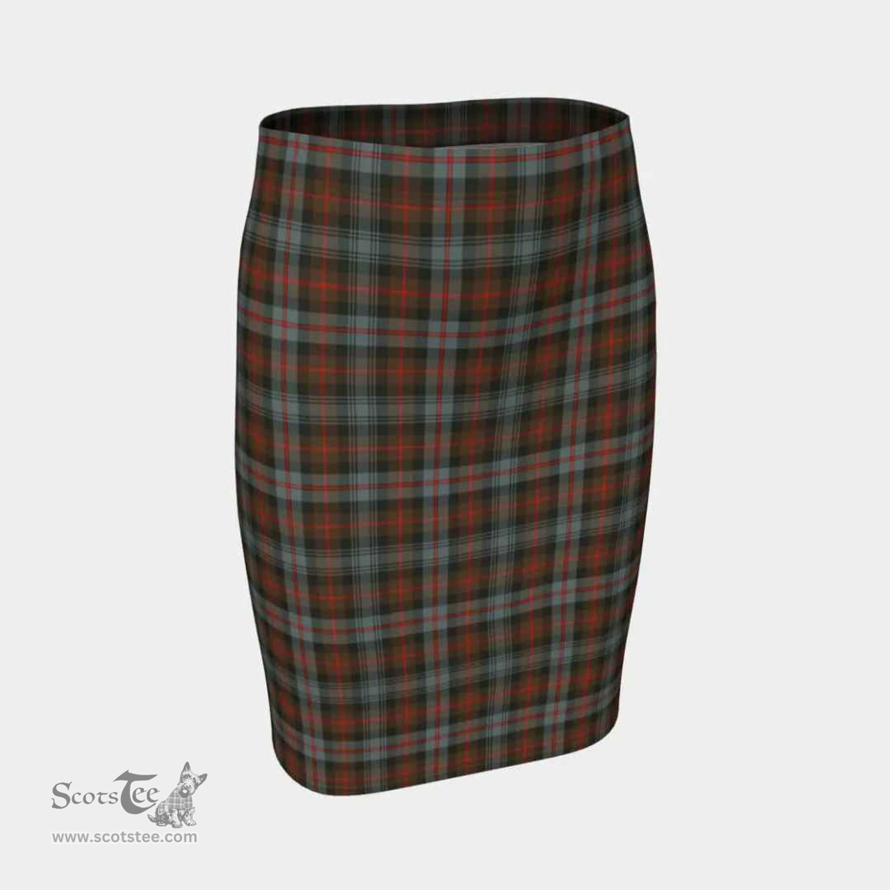 Scottish Murray of Atholl Weathered Clan Tartan Womens Pencil Skirt Tartan Fitted Skirt