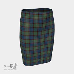 Scottish Nicolson Hunting Ancient Clan Tartan Womens Pencil Skirt Tartan Fitted Skirt