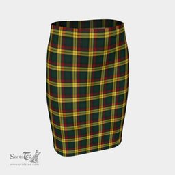 Scottish MacMillan Old Modern Clan Tartan Womens Pencil Skirt Tartan Fitted Skirt