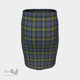 Scottish MacSporran Ancient Clan Tartan Womens Pencil Skirt Tartan Fitted Skirt