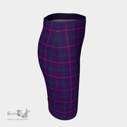 Scottish Pride of Glencoe Clan Tartan Womens Pencil Skirt Tartan Fitted Skirt