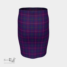 Scottish Pride of Glencoe Clan Tartan Womens Pencil Skirt Tartan Fitted Skirt