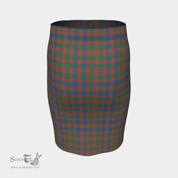 Scottish MacIntyre Ancient Clan Tartan Womens Pencil Skirt Tartan Fitted Skirt