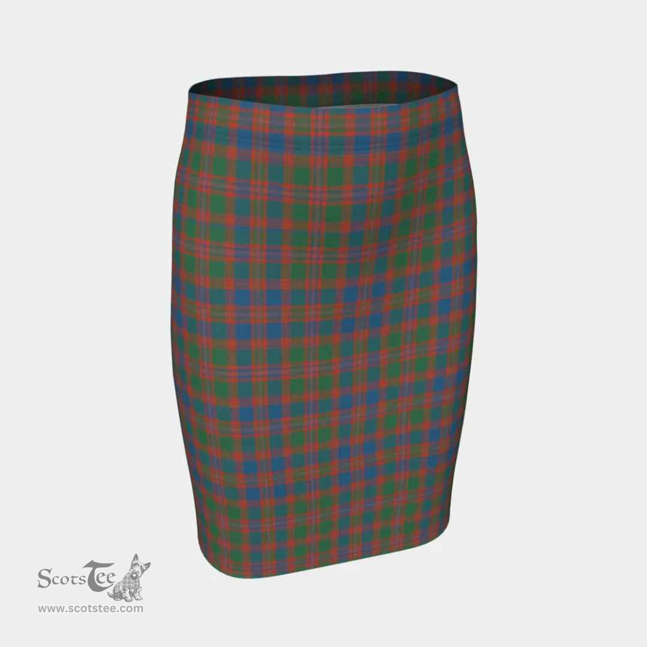 Scottish MacIntyre Ancient Clan Tartan Womens Pencil Skirt Tartan Fitted Skirt