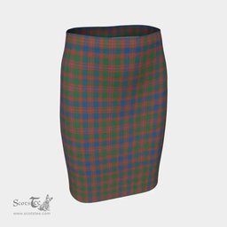 Scottish MacIntyre Ancient Clan Tartan Womens Pencil Skirt Tartan Fitted Skirt