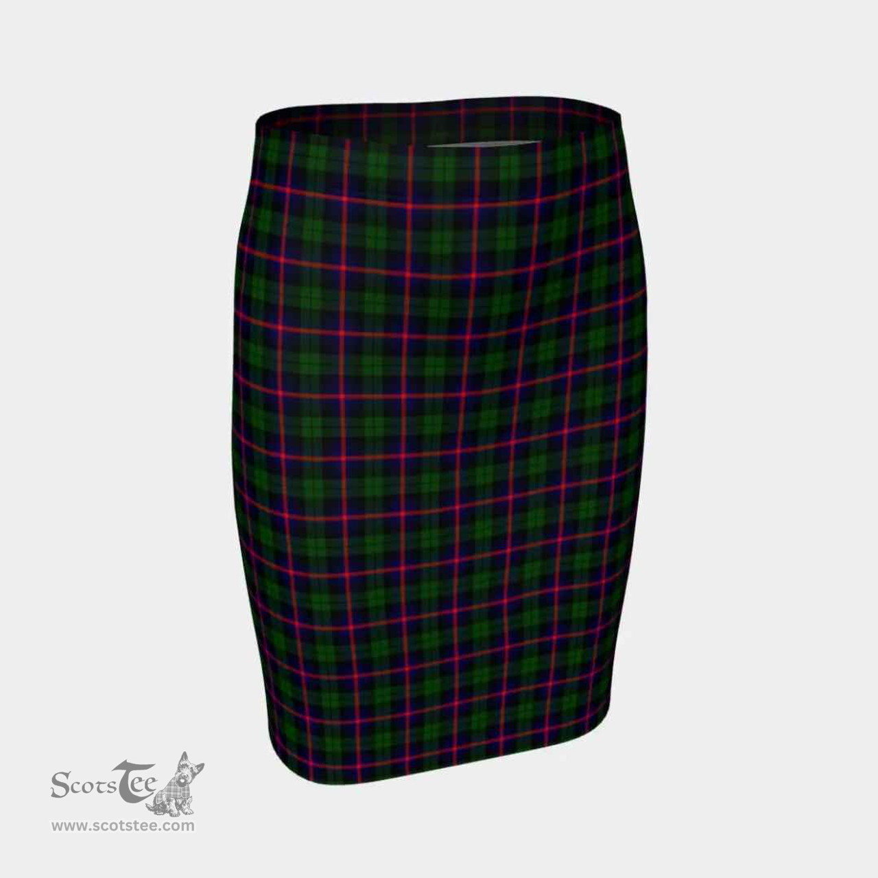 Scottish Urquhart Modern Clan Tartan Womens Pencil Skirt Tartan Fitted Skirt
