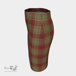 Scottish MacGillivray Hunting Ancient Clan Tartan Womens Pencil Skirt Tartan Fitted Skirt