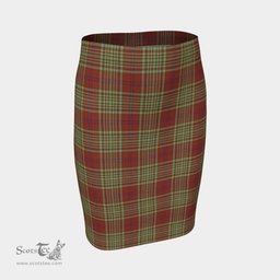 Scottish MacGillivray Hunting Ancient Clan Tartan Womens Pencil Skirt Tartan Fitted Skirt