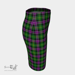 Scottish Selkirk Clan Tartan Womens Pencil Skirt Tartan Fitted Skirt