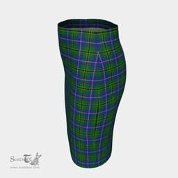 Scottish Turnbull Hunting Clan Tartan Womens Pencil Skirt Tartan Fitted Skirt