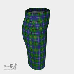 Scottish Turnbull Hunting Clan Tartan Womens Pencil Skirt Tartan Fitted Skirt