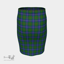Scottish Turnbull Hunting Clan Tartan Womens Pencil Skirt Tartan Fitted Skirt