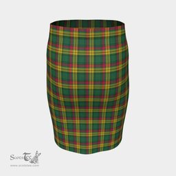 Scottish MacMillan Old Ancient Clan Tartan Womens Pencil Skirt Tartan Fitted Skirt
