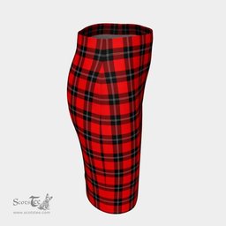 Scottish Ramsay Modern Clan Tartan Womens Pencil Skirt Tartan Fitted Skirt