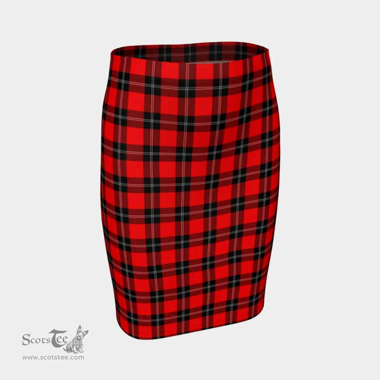 Scottish Ramsay Modern Clan Tartan Womens Pencil Skirt Tartan Fitted Skirt