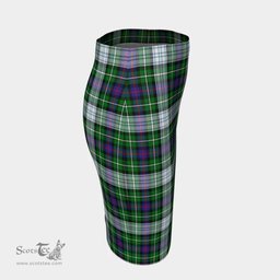 Scottish MacKenzie Dress Modern Clan Tartan Womens Pencil Skirt Tartan Fitted Skirt