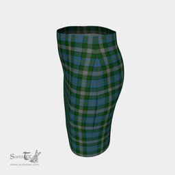 Scottish The Shark & Turtle Pub Clan Tartan Womens Pencil Skirt Tartan Fitted Skirt