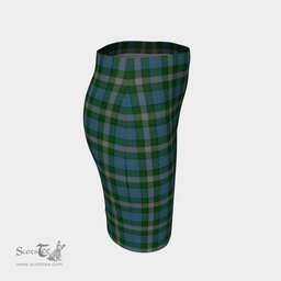 Scottish The Shark & Turtle Pub Clan Tartan Womens Pencil Skirt Tartan Fitted Skirt