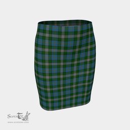 Scottish The Shark & Turtle Pub Clan Tartan Womens Pencil Skirt Tartan Fitted Skirt