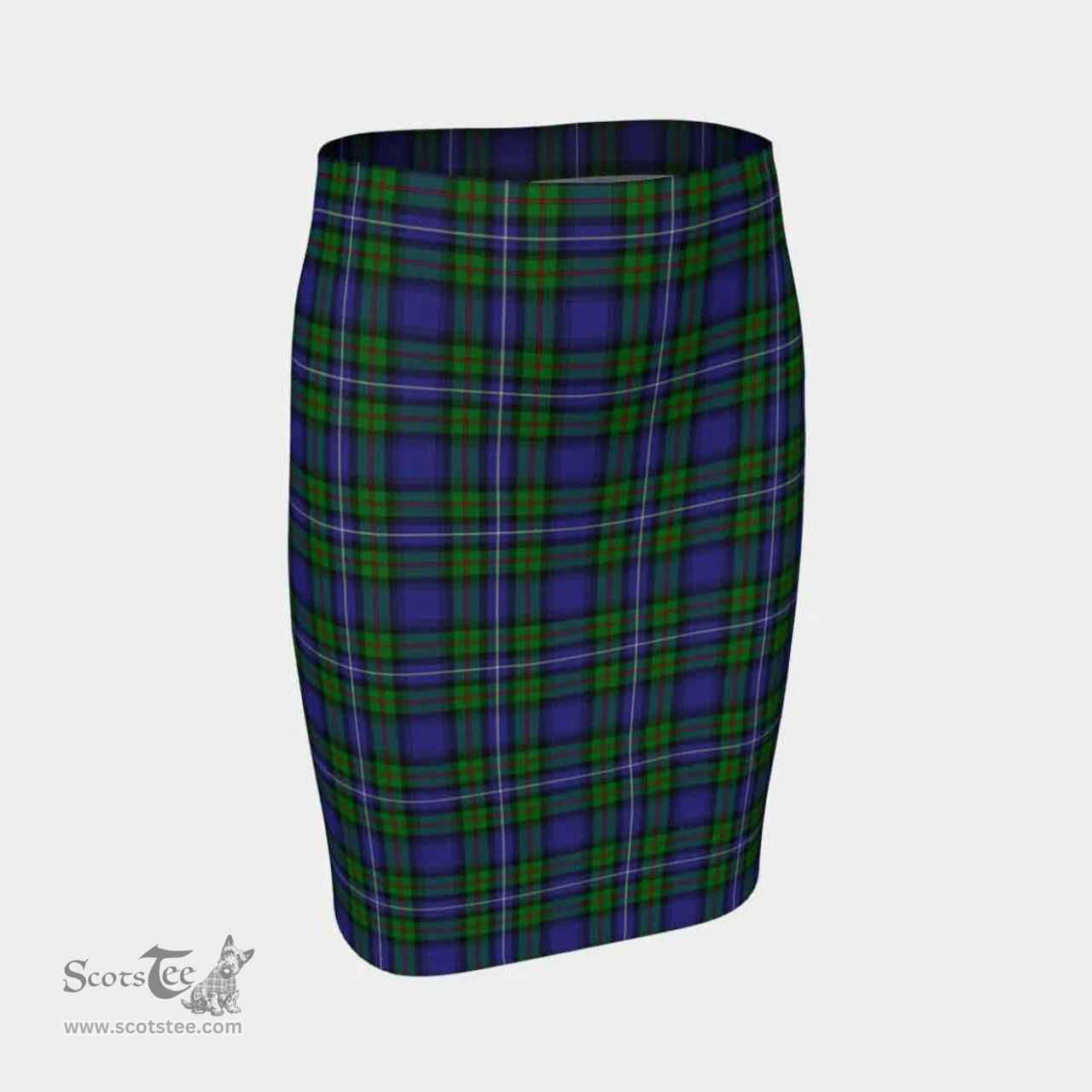 Scottish Robertson Hunting Modern Clan Tartan Womens Pencil Skirt Tartan Fitted Skirt