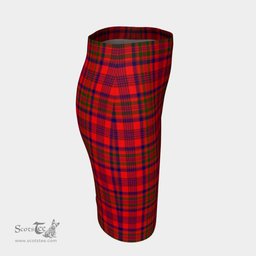 Scottish Murray of Tulloch Modern Clan Tartan Womens Pencil Skirt Tartan Fitted Skirt