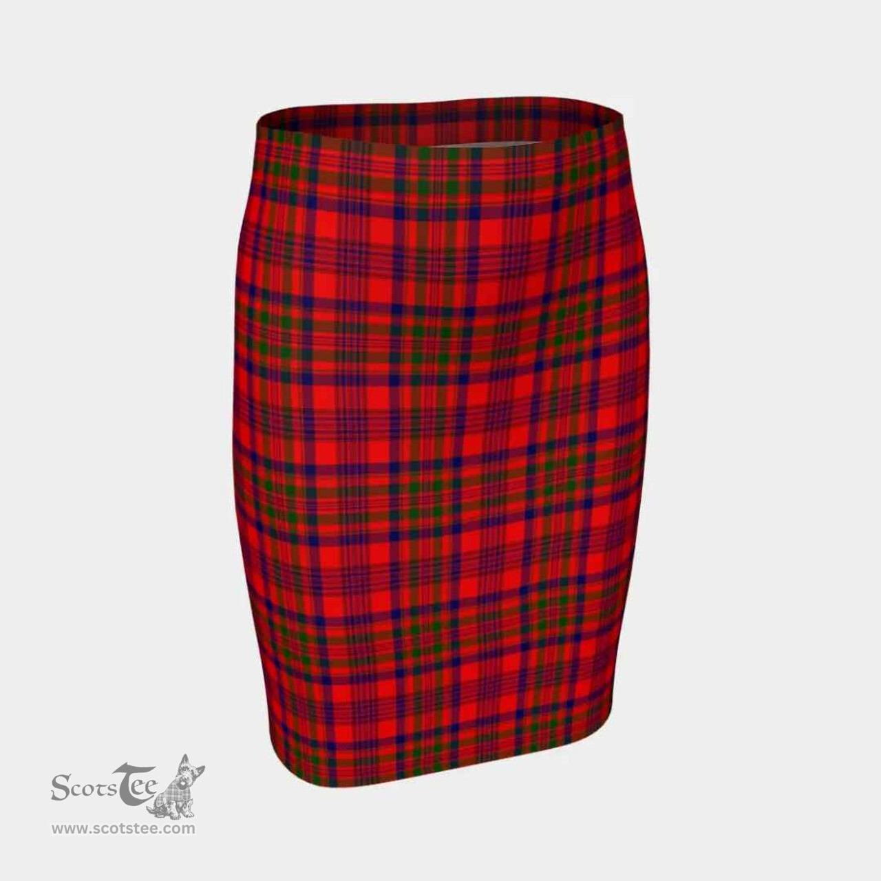 Scottish Murray of Tulloch Modern Clan Tartan Womens Pencil Skirt Tartan Fitted Skirt