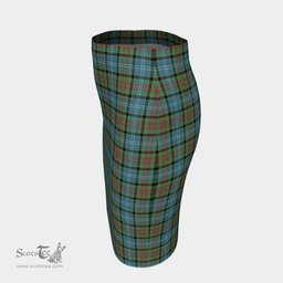 Scottish Paisley District Clan Tartan Womens Pencil Skirt Tartan Fitted Skirt