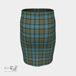 Scottish Paisley District Clan Tartan Womens Pencil Skirt Tartan Fitted Skirt