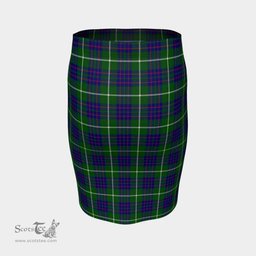 Scottish MacIntyre Hunting Modern Clan Tartan Womens Pencil Skirt Tartan Fitted Skirt